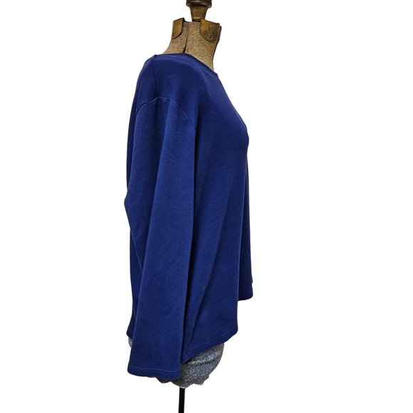 Liz Claiborne Shirt Womens 1X Long Sleeve Halloween Black Cat Holiday Plus Size - Picture 5 of 9